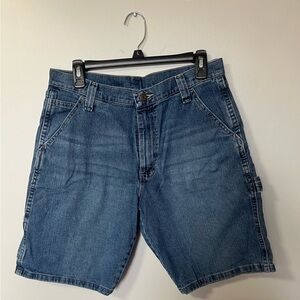 Wrangler Men's Blue Denim Carpenter Shorts